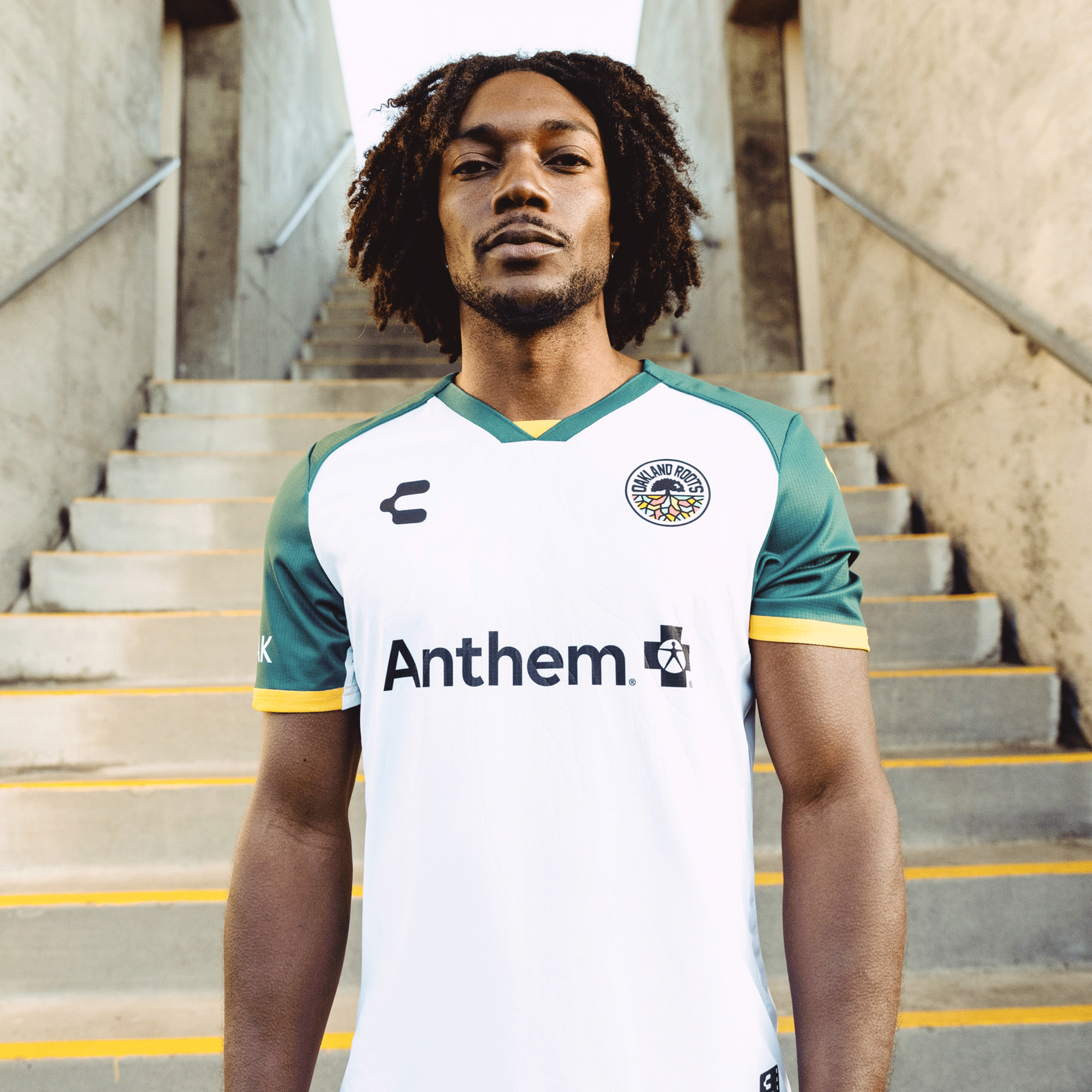 Unisex Oakland Roots SC 2025 Second Kit ft. Anthem Blue Cross