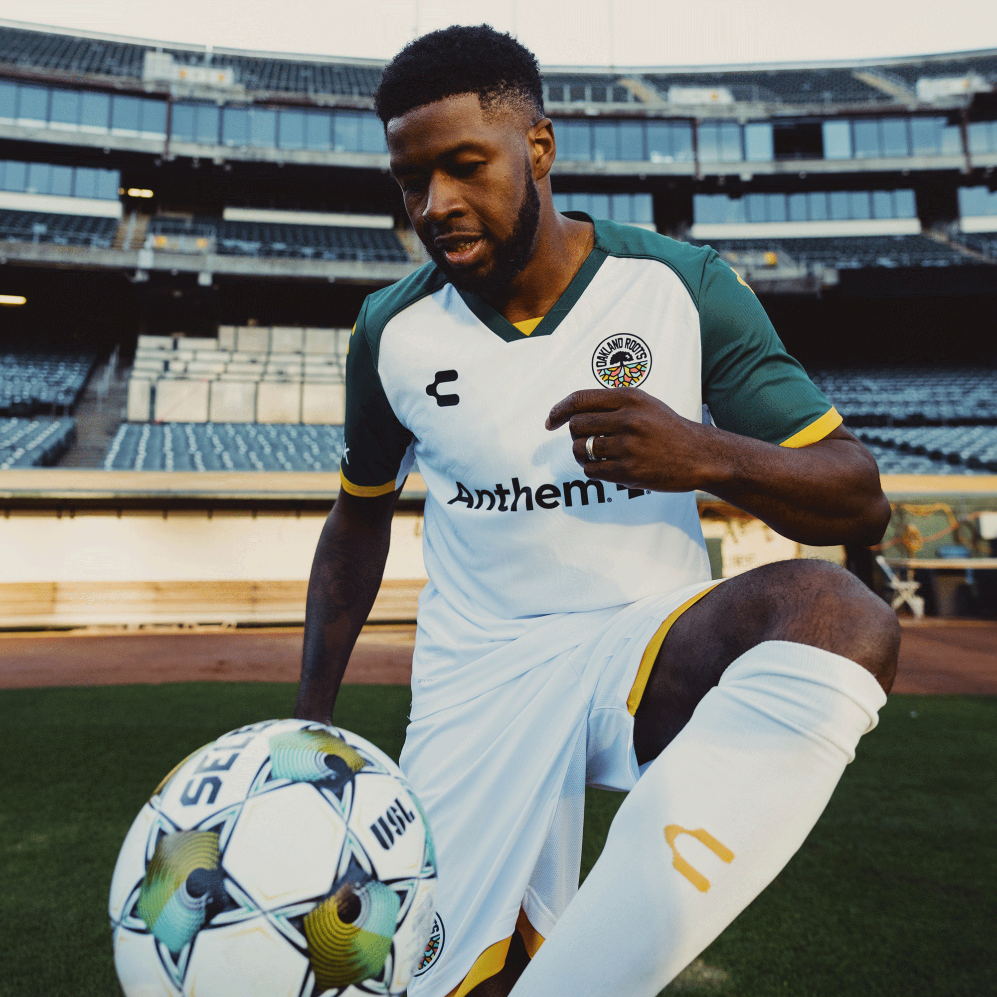 Unisex Oakland Roots SC 2025 Second Kit ft. Anthem Blue Cross