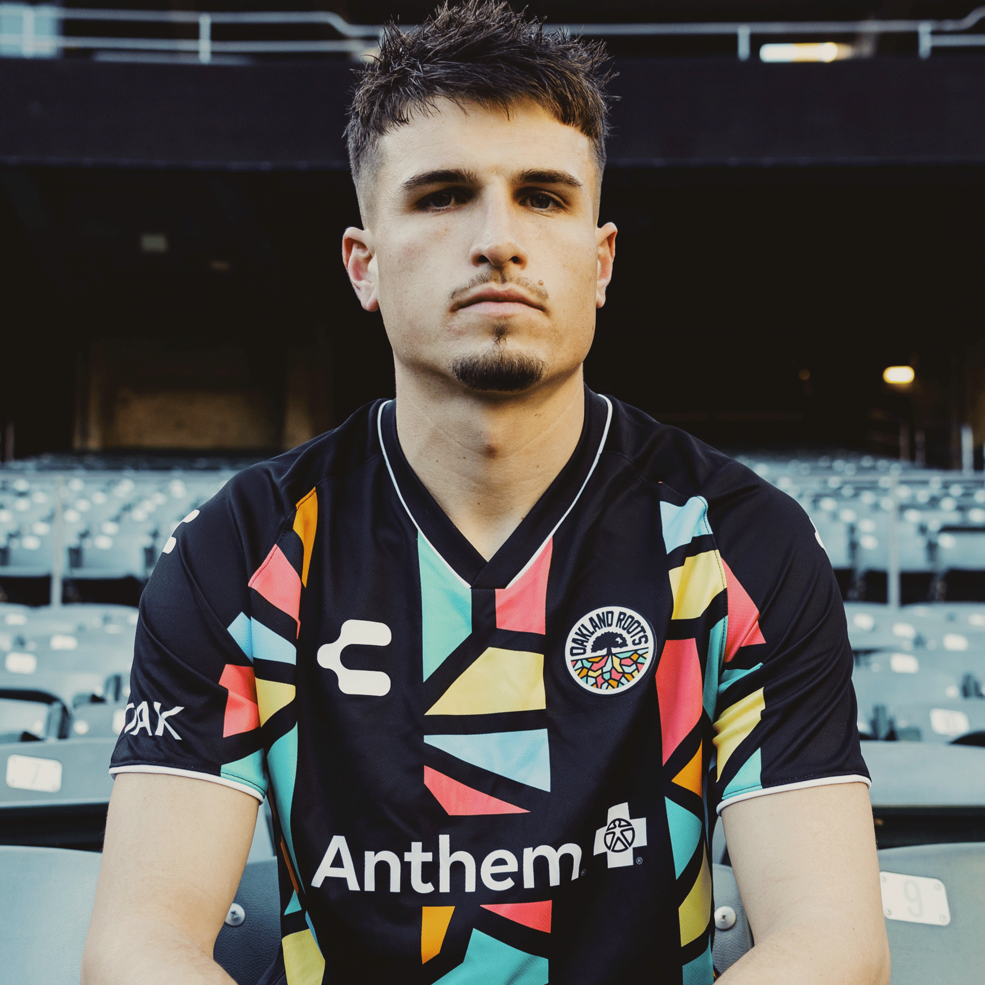 Unisex Oakland Roots SC 2025 First Kit ft. Anthem Blue Cross