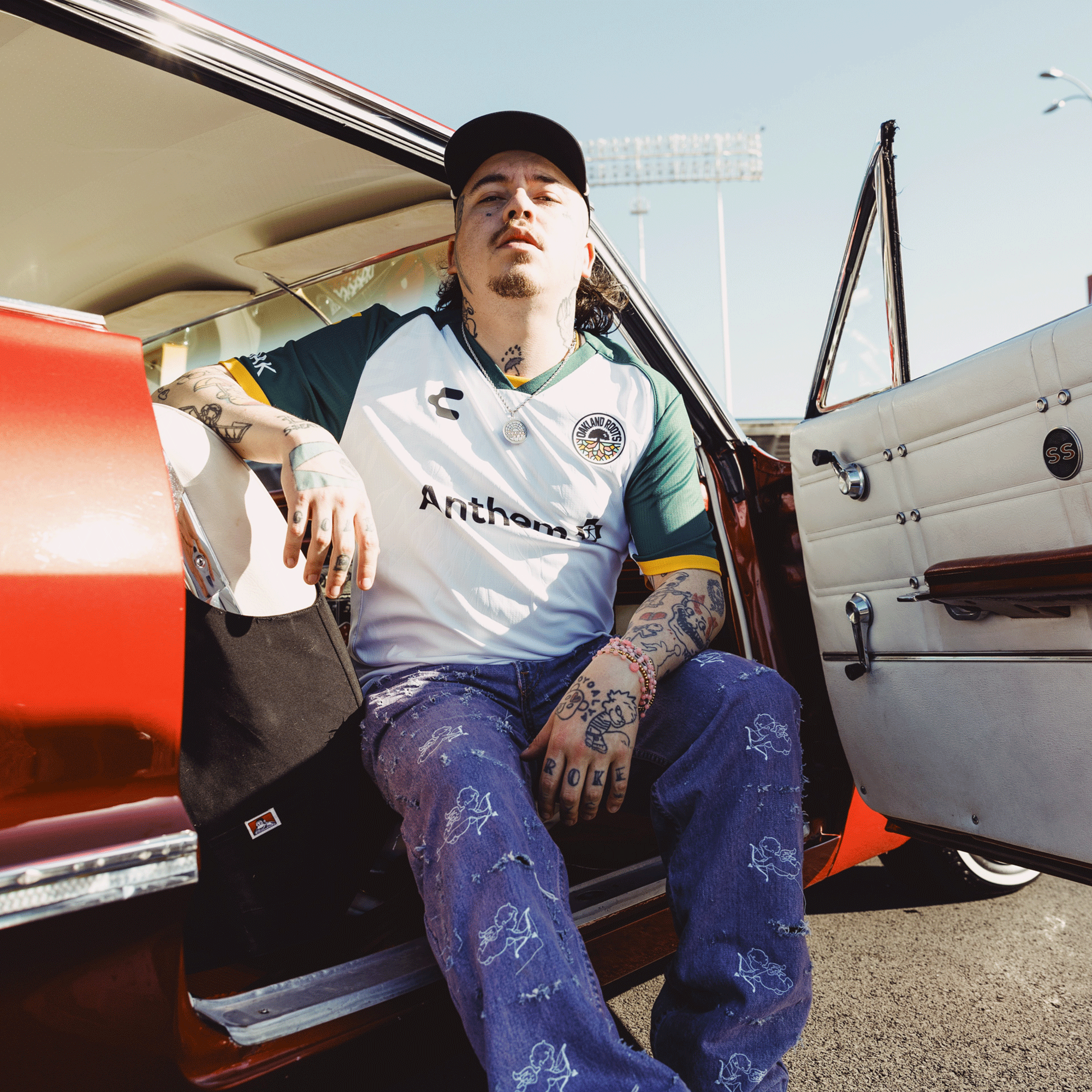 Custom Unisex Oakland Roots SC 2025 Second Kit ft. Anthem Blue Cross