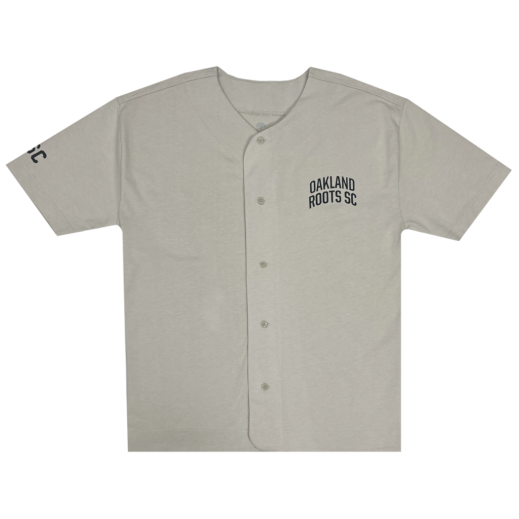 Oakland Roots SC Heavy Button up Baseball Jersey