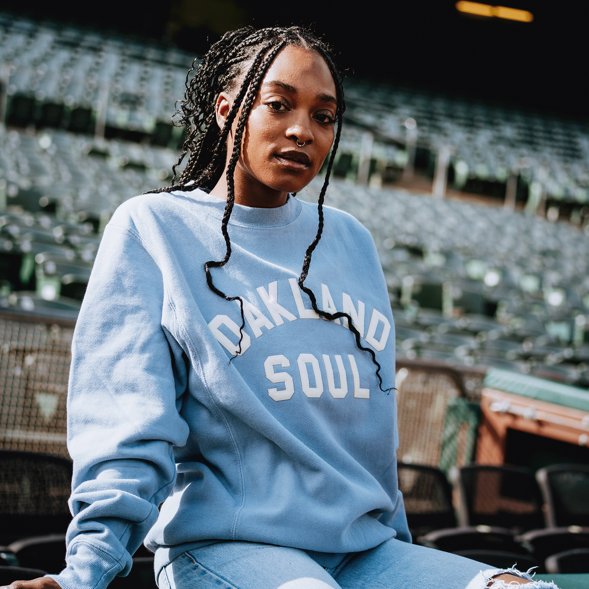 Champion X Oakland Soul Wordmark Crew