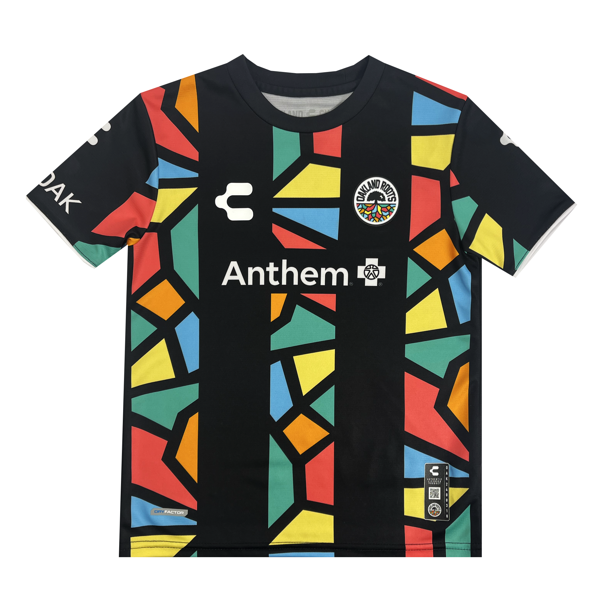 Youth Custom Oakland Roots SC First Kit ft. Anthem Blue Cross