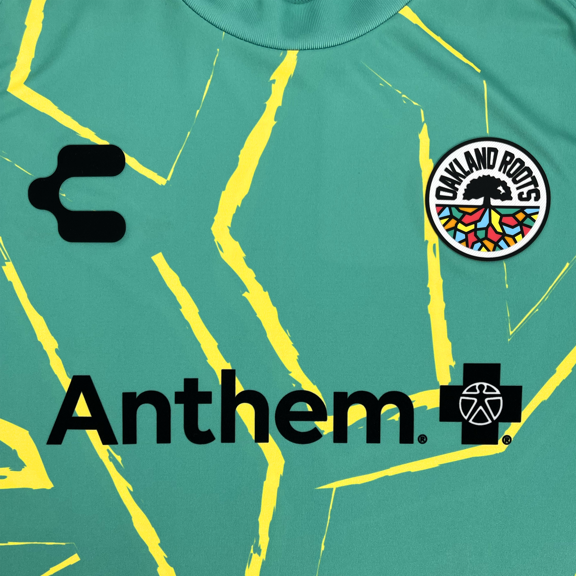 Unisex Custom Oakland Roots SC Goalkeeper Kit ft. Anthem Blue Cross