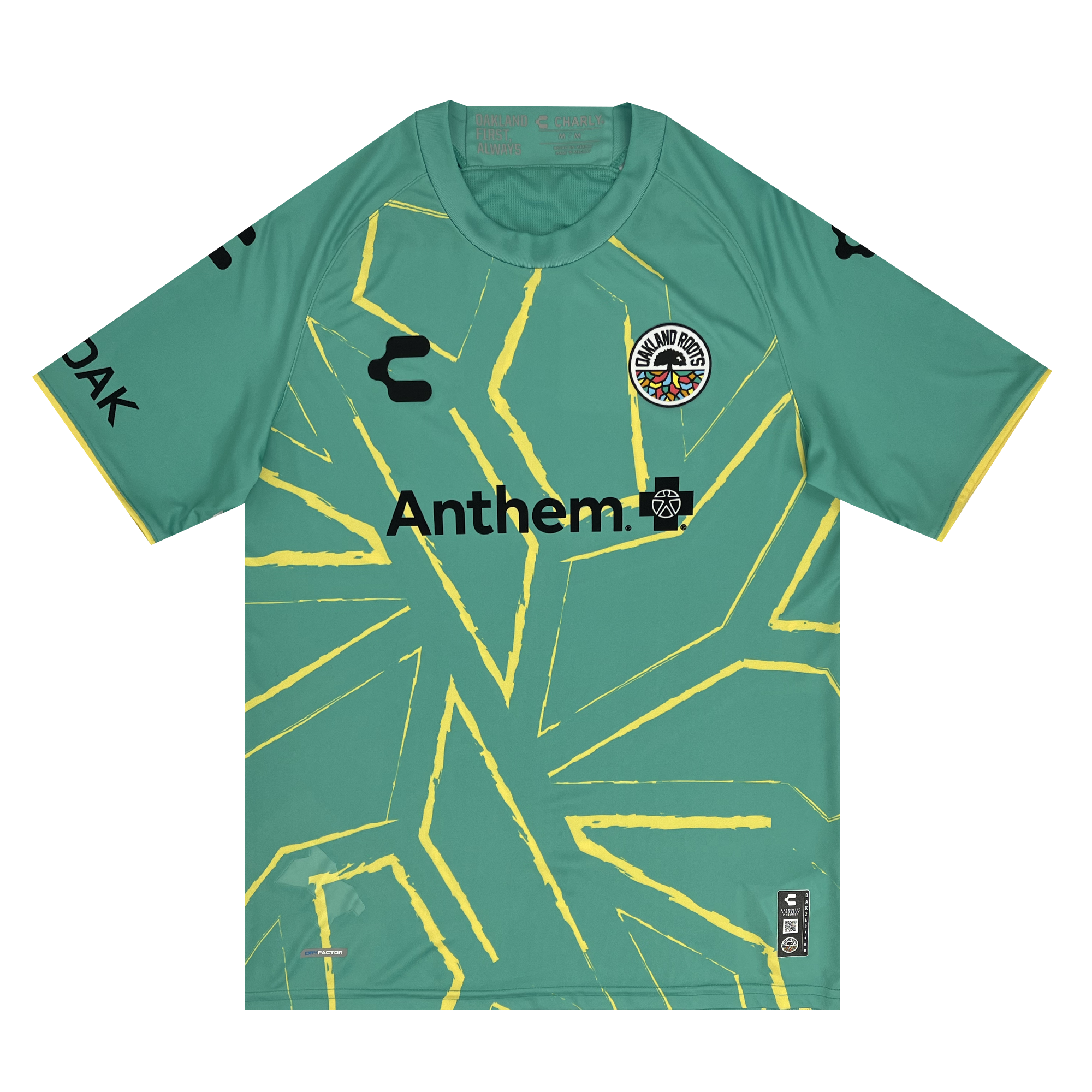 Unisex Custom Oakland Roots SC Goalkeeper Kit ft. Anthem Blue Cross