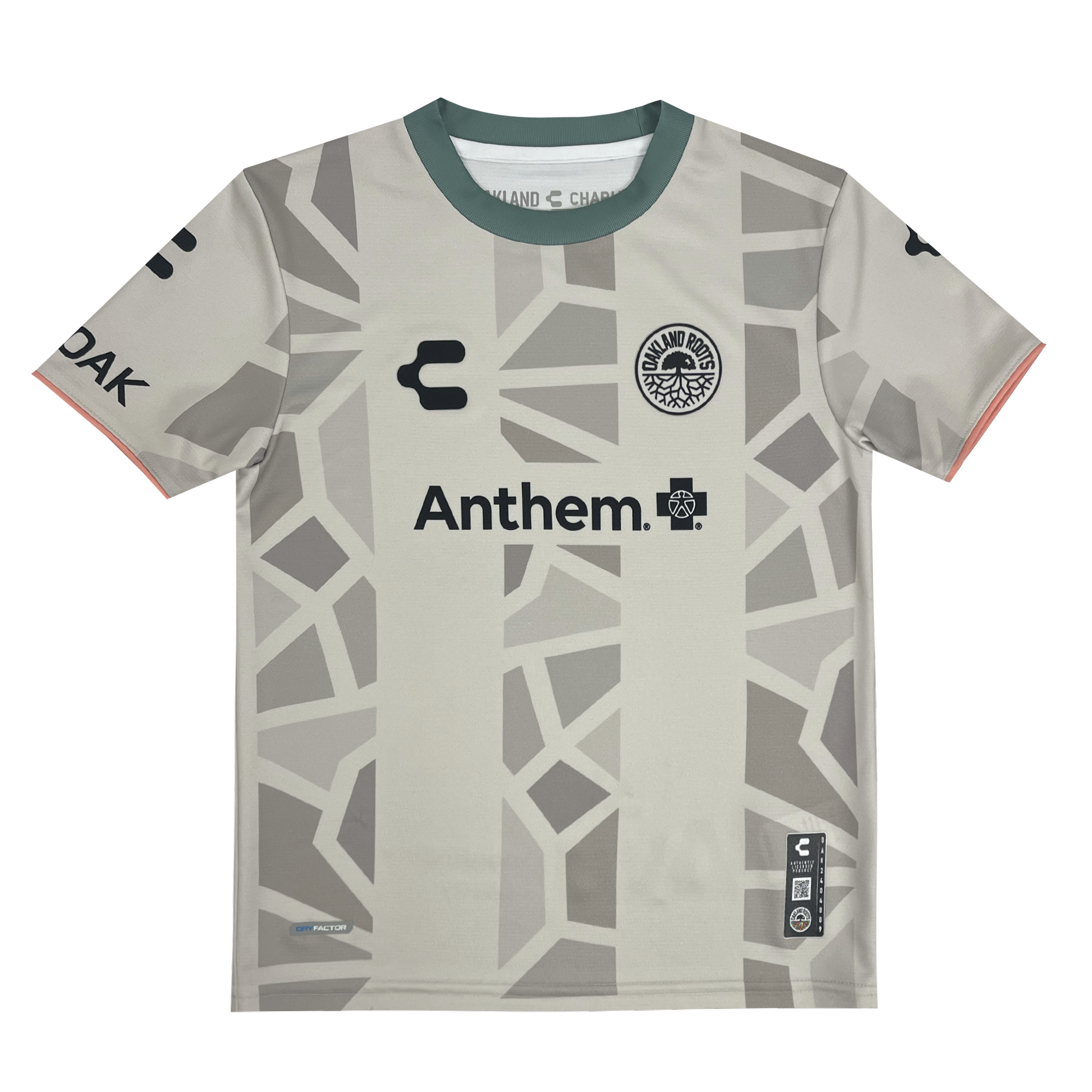 Youth Custom Oakland Roots SC Second Kit ft. Anthem Blue Cross