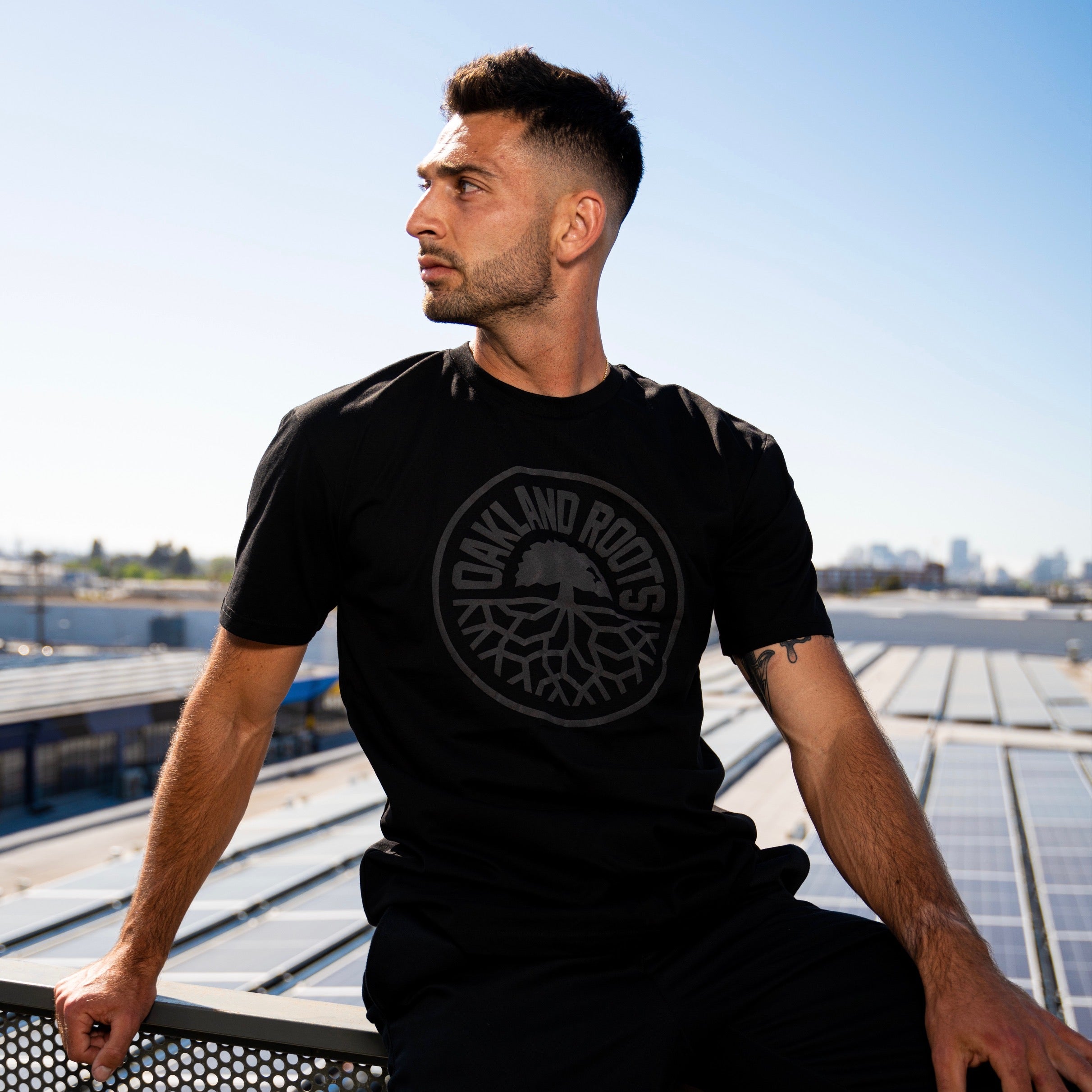 Oakland Roots SC Blackout Logo Tee