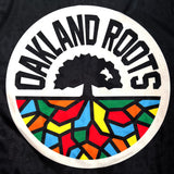 Detailed photo of Oakland Roots crest logo flag