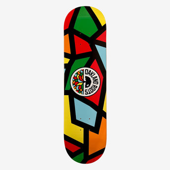  Oakland Roots mosaic print skateboard deck and Oakland roots logo crest. 