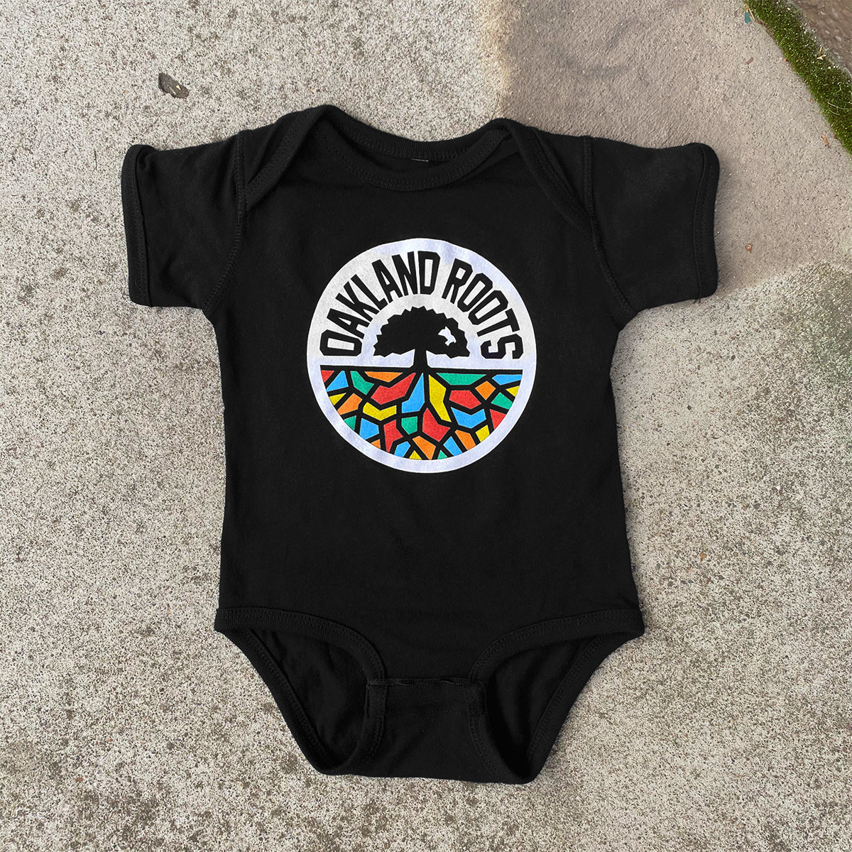 Infant Oakland Roots SC Logo One-Piece