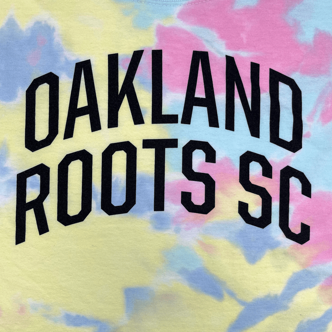 T-Shirt - Oakland Roots SC Peace and Love, Pastel Tye-Dye Large / Pastel