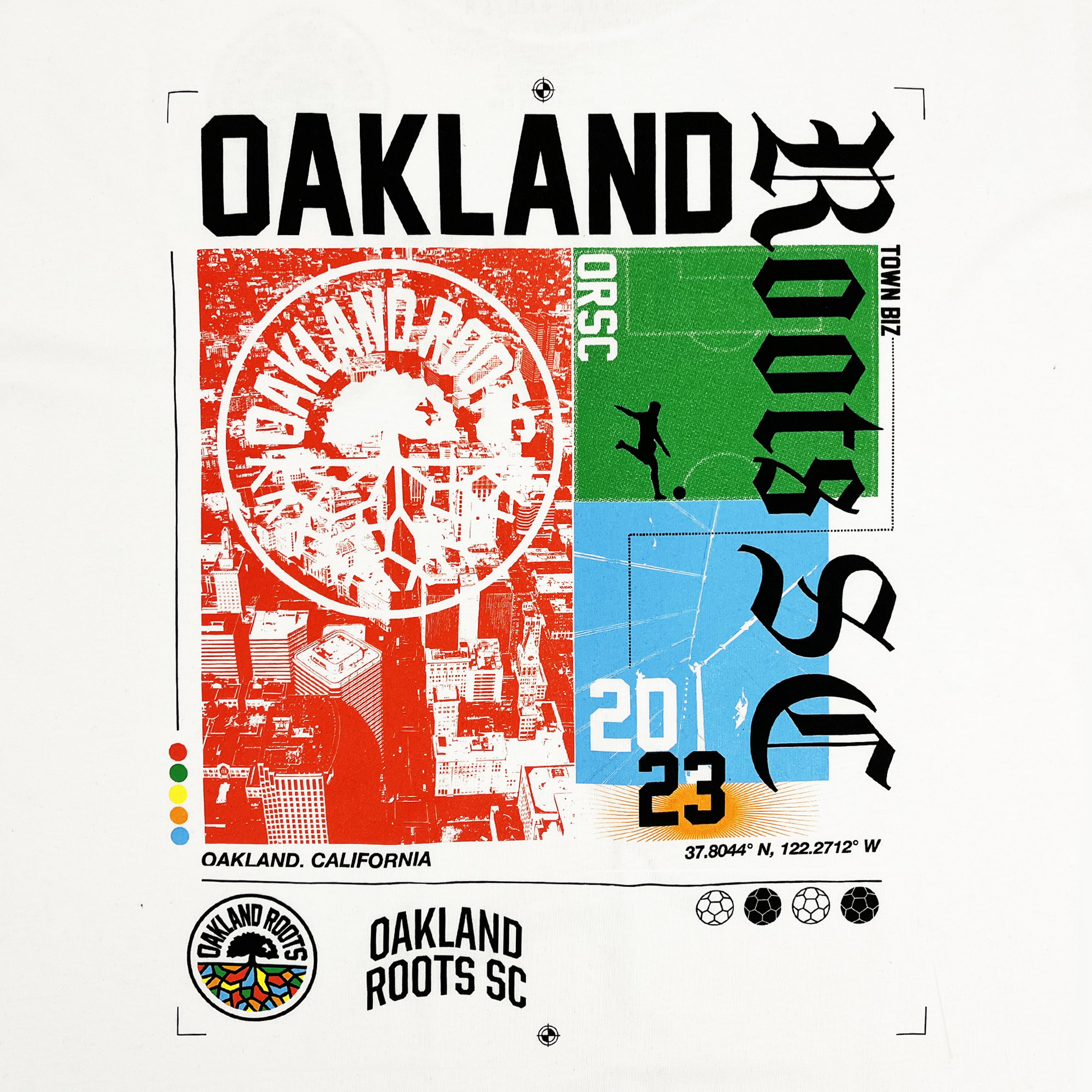 Oakland Roots SC Futbol Town Tee